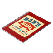 Vintages Metallzeichen - die GRILLEN des Vaters Notizblock (Linke Seite)