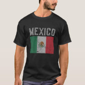Vintages Mexikanisches Flaggenpreisgeschenk T-Shirt (Vorderseite)
