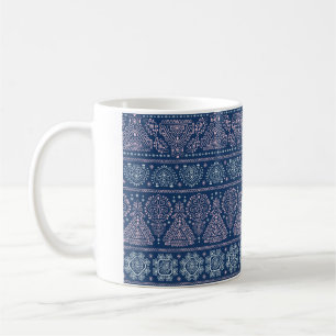 Vintages mexikanisches Vintages, nahtloses ethnisc Kaffeetasse
