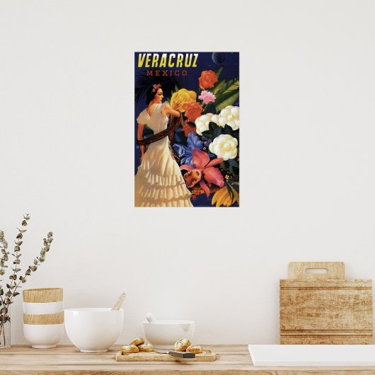 Vintages Mexiko Poster (Küche)
