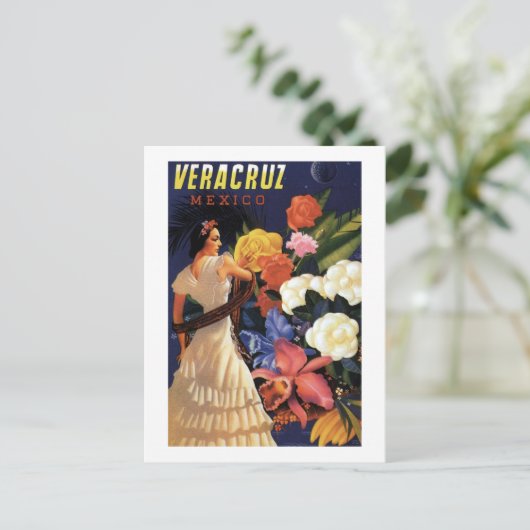 Vintages Mexiko Postkarte (Stehend Vorderseite)