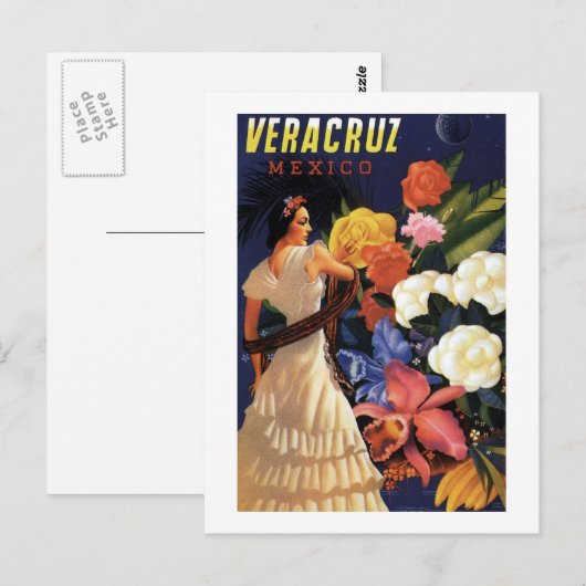 Vintages Mexiko Postkarte (Vorne/Hinten)