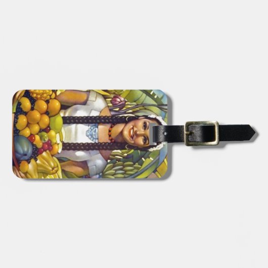 Vintages Mexiko Reisewerbung Gepäckanhänger (Vorderseite horizontal)