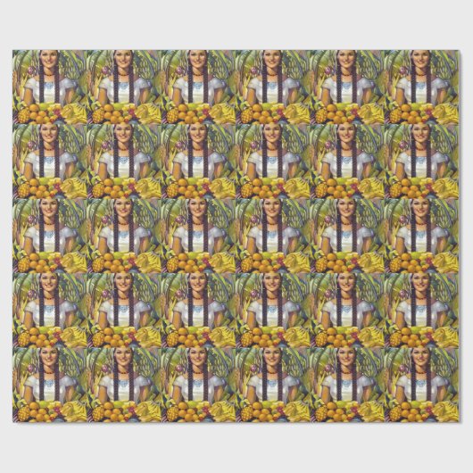 Vintages Mexiko Reisewerbung Geschenkpapier (Flach)