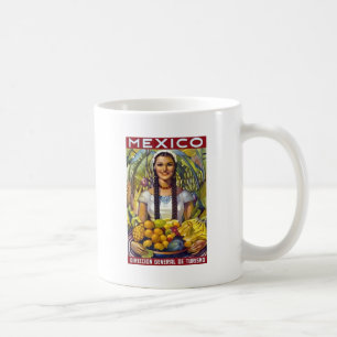 Vintages Mexiko Reisewerbung Kaffeetasse