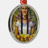 Vintages Mexiko Reisewerbung Ornament Aus Metall (Rechts)