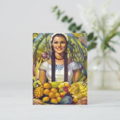 Vintages Mexiko Reisewerbung Postkarte (Stehend Vorderseite)