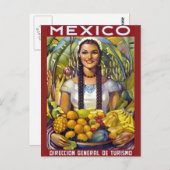 Vintages Mexiko Reisewerbung Postkarte (Vorne/Hinten)