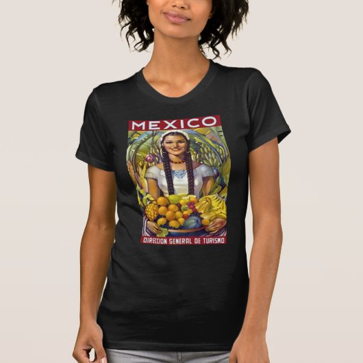 Vintages Mexiko Reisewerbung T-Shirt (Vorderseite)