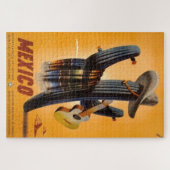 Vintages Mexiko - Werbung für mexikanische Reisezi Puzzle (Horizontal)