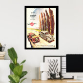 Vintages MG Cars Transport Poster (Heimbüro)