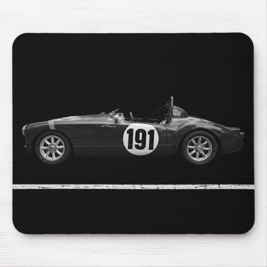 Vintages MG-Rennwagen-Mausrad Mousepad (Vorne)