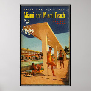 Vintages Miami Beach, Florida, USA - Poster