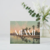 Vintages Miami Beach Foto Wanderlust Touristik Hip Postkarte (Stehend Vorderseite)