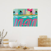 Vintages Miami Poster der 1980er Jahre (Küche)
