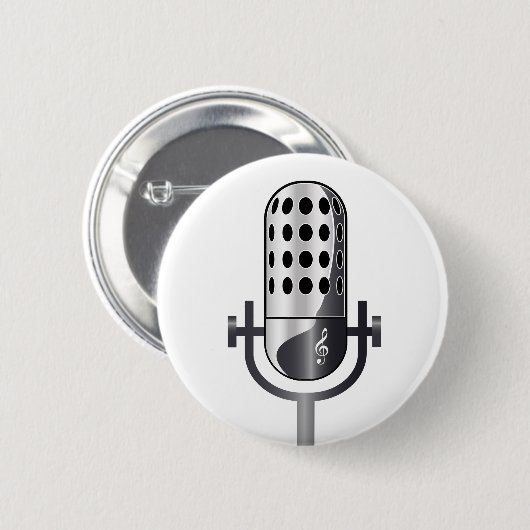 Vintages Mikrofon Button (Vorne & Hinten)