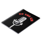 Vintages Mikrofon Notizblock (Linke Seite)