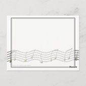 Vintages Mikrofon Postkarte (Rückseite)