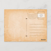 Vintages Mikrofon Postkarte (Rückseite)