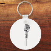 Vintages Mikrofon Schlüsselanhänger (Vorderseite)