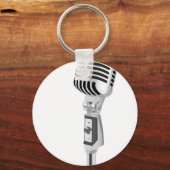 Vintages Mikrofon Schlüsselanhänger (Vorderseite)