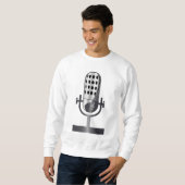 Vintages Mikrofon Sweatshirt (Vorne ganz)