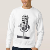 Vintages Mikrofon Sweatshirt (Vorderseite)