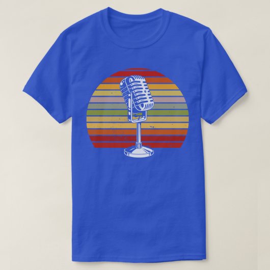 Vintages Mikrofon T-Shirt (Design vorne)
