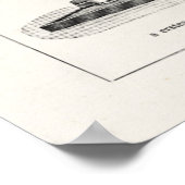 Vintages Mikroskop Illustration Retro Steampunk Poster (Ecke)