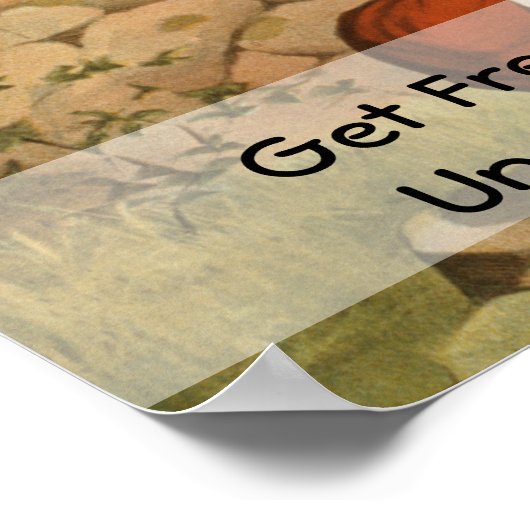 Vintages Milchposter Poster (Ecke)