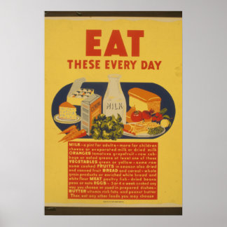 Vintages Milchposter Poster