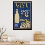 Vintages Milchposter Poster (Küche)