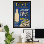 Vintages Milchposter Poster (Heimbüro)