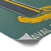 Vintages Militär der Marine im Zweiten Weltkrieg Poster (Ecke)