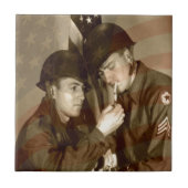 Vintages Militär Fliese (Vorderseite)