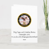 Vintages Militär Geburtstagsgrußkarte Karte (Rückseite)