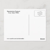 Vintages Militärinstitut Virginia Postkarte (Rückseite)
