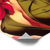 Vintages militärisches Button Poster (Ecke)