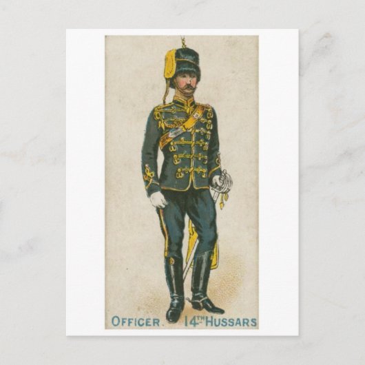 Vintages militärisches Einheitenposten Postkarte (Vorderseite)