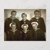 Vintages militärisches Foto Vielen Dank Veteranen Postkarte (Vorderseite)