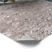 Vintages militärisches Motorradposter Poster (Ecke)