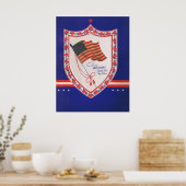 Vintages militärisches Valentin Poster (Küche)