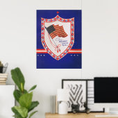 Vintages militärisches Valentin Poster (Heimbüro)