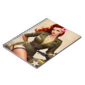 Vintages Militärmotorrad Notizblock (Linke Seite)