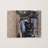 Vintages Militärmotorrad Puzzle (Horizontal)