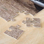 Vintages Militärmotorrad Puzzle (Seite)