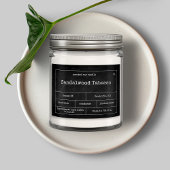 Vintages Minimalistisches Kerzensiegel Lebensmitteletikett