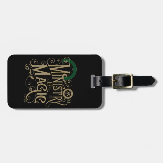 Vintages MINISTERIUM FÜR MAGIC™ Graphic Gepäckanhänger (Vorderseite horizontal)