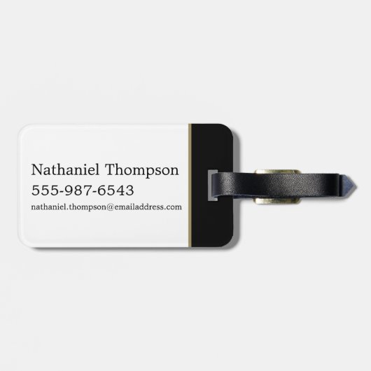 Vintages MINISTERIUM FÜR MAGIC™ Graphic Gepäckanhänger (Rückseite horizontal)