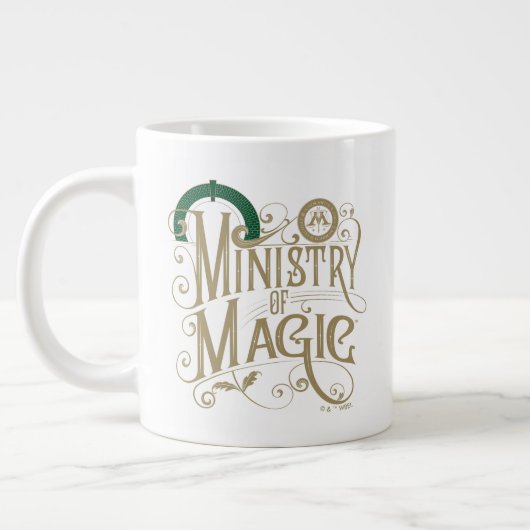 Vintages MINISTERIUM FÜR MAGIC™ Graphic Jumbo-Tasse (Links)